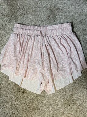 Suzette Collection Girls' Pink Floral Flutter Skort